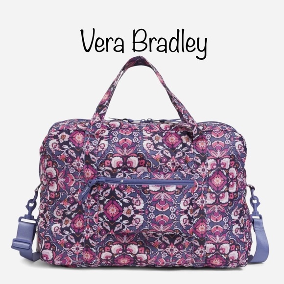 Vera Bradley Handbags - Vera Bradley Packable Travel Bag Magenta Medallion